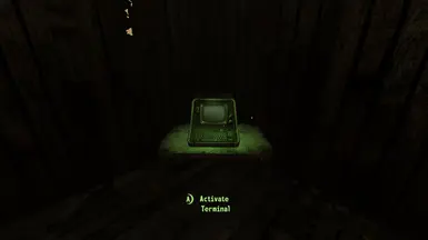 Terminal in Starting Shack