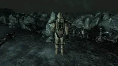 Back of armor during night