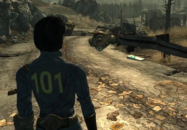 Find the weapons right outside Vault 101