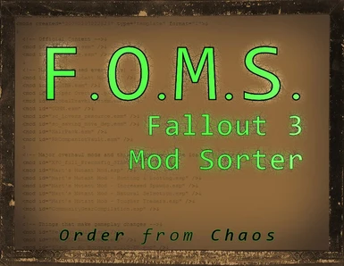 FOMS - Fallout Mod Sorter