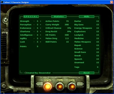 fallout 3 character creation mod