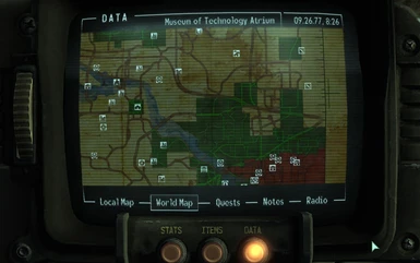 Alternate Colour Map In-Game - White Pipboy