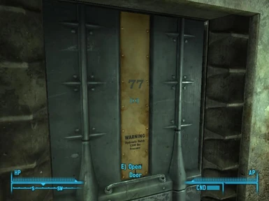 The Vault 77 Slideing Door