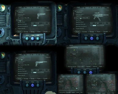 icons in pipboy3000 and colour card