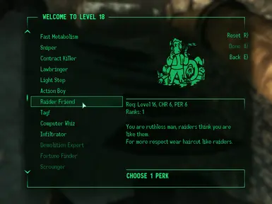 Friend with Raiders Perk at Fallout 3 Nexus - Mods and community