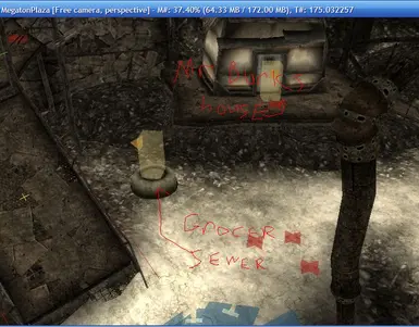 sewer hatch in Megaton