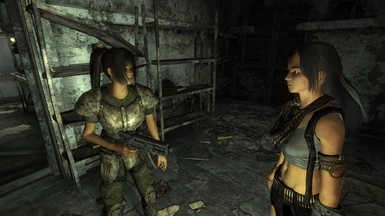 Kim and Sydney, exploring the wastes together.