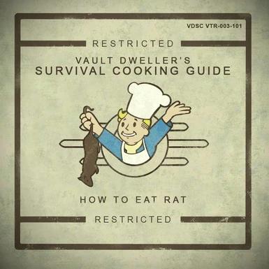 Vault Dwellers Survival Cooking Guide - pdf manual cover