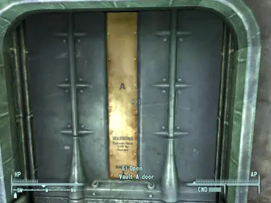 Vault sliding door
