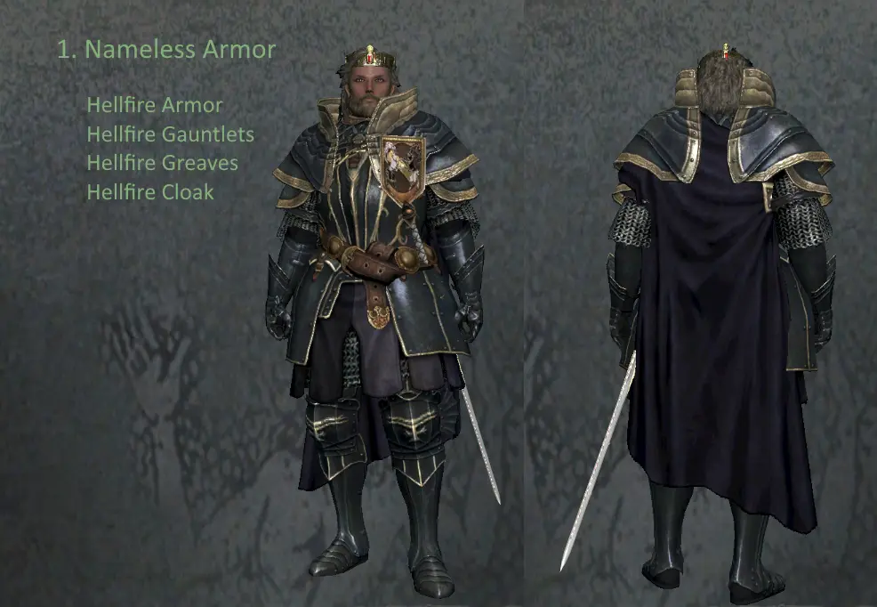 Disassembled Nameless Armor Set At Dragons Dogma Dark Arisen Nexus