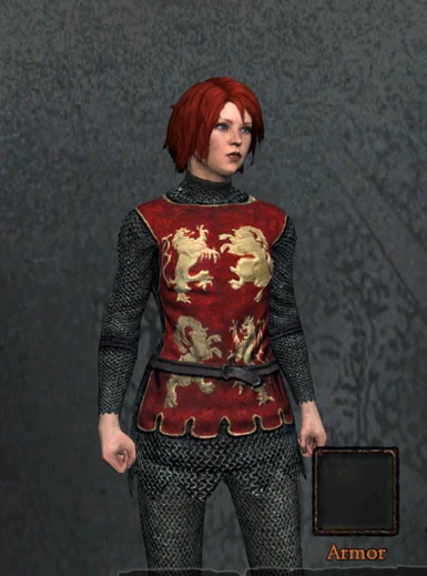 Red Patterned Gambeson - Male and Female