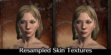Resampled Skin Textures