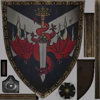 Upscaled to 4k and Cleaned up Gran Soren Shield (Unfinished)(2k image)