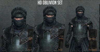 Oblivion Armor Set HD - 4X Upscaled Texture