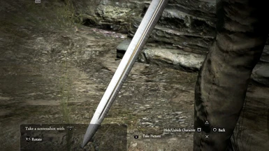 Blade up close in the light (Iron Sword)