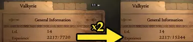 x2 Required Exp