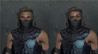 (Left) Bandit's Mask and Minstrel's Band  /  (Right) Bandit's Mask and Dragonseye Band