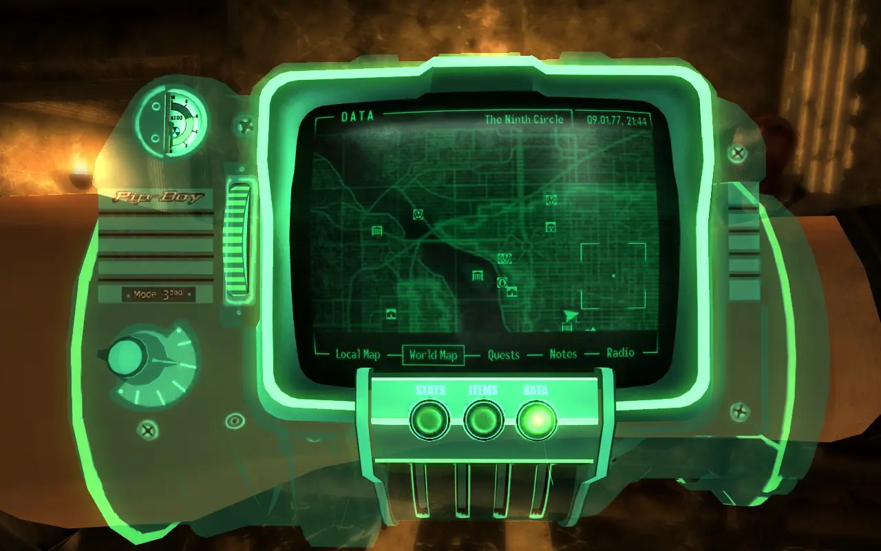 Hologram pipboy3000 New Vegas at Fallout New Vegas - mods and community