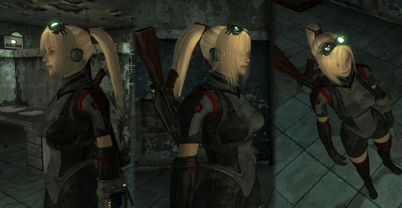 Ghost goggles for Nova Hairstyle at Fallout New Vegas.