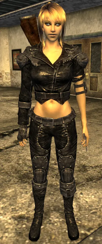 Classic Black Leather Armor Male And Female At Fallout New Vegas Mods And Community