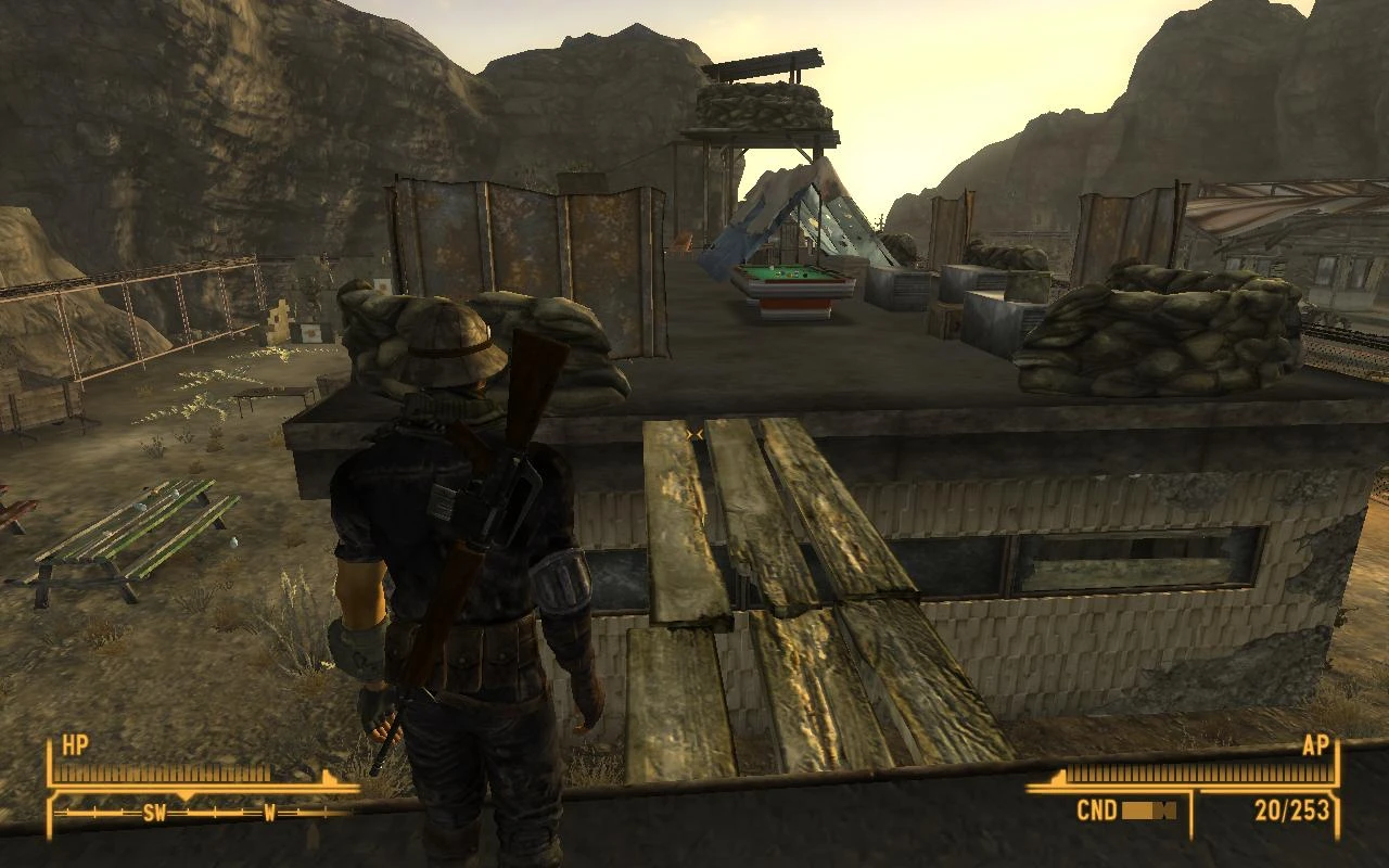 Mojave Outpost Rooftop Fort at Fallout New Vegas - mods and community