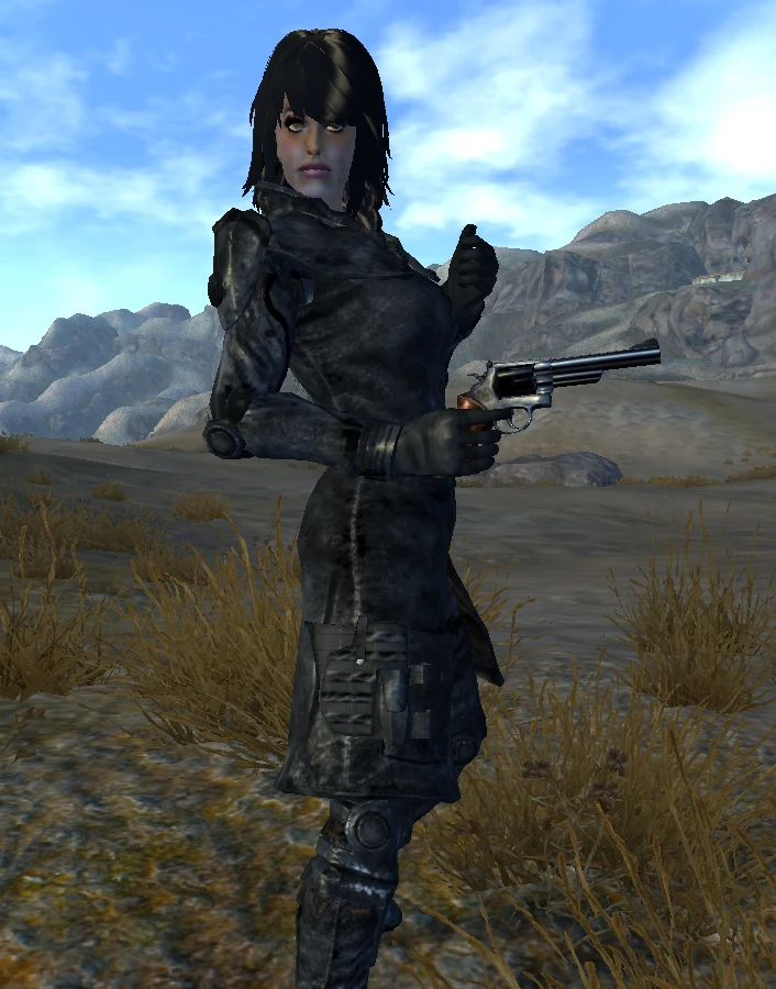 Black Leather Armored Duster at Fallout New Vegas - mods and community