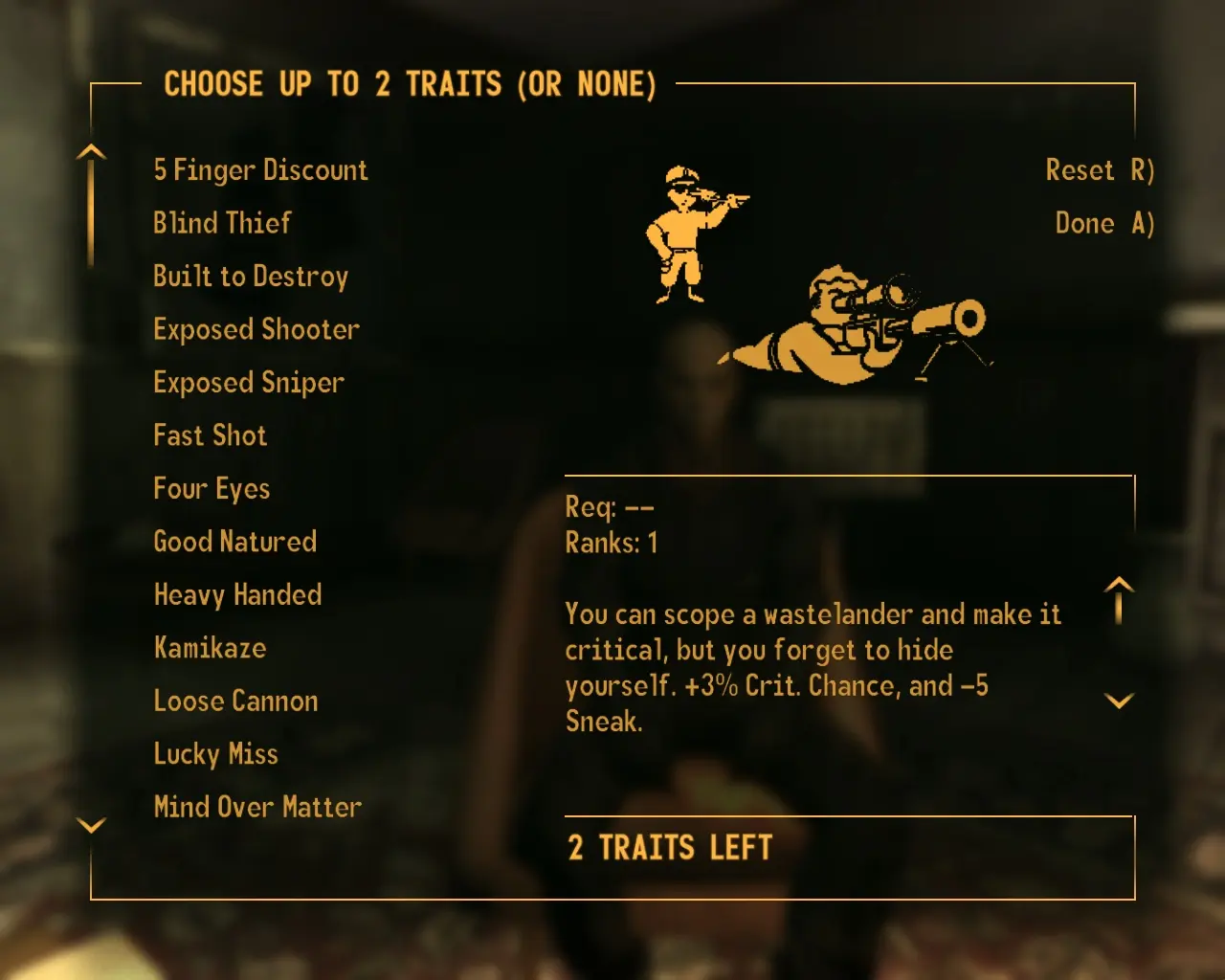 Fallout New Vegas Best Traits To Start