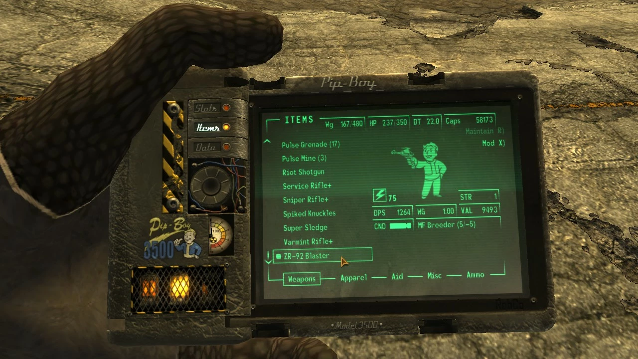 fallout new vegas alien blaster fallout new vegas alien blaster