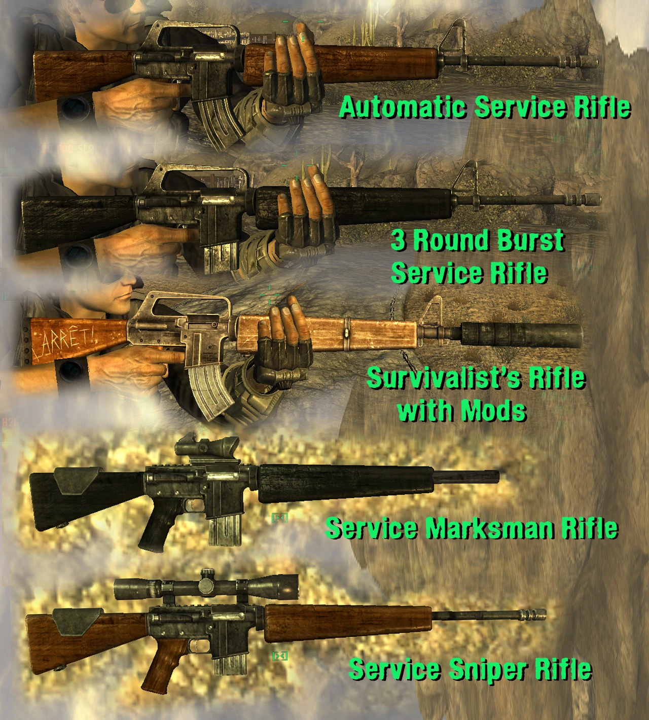 fallout nv service rifle