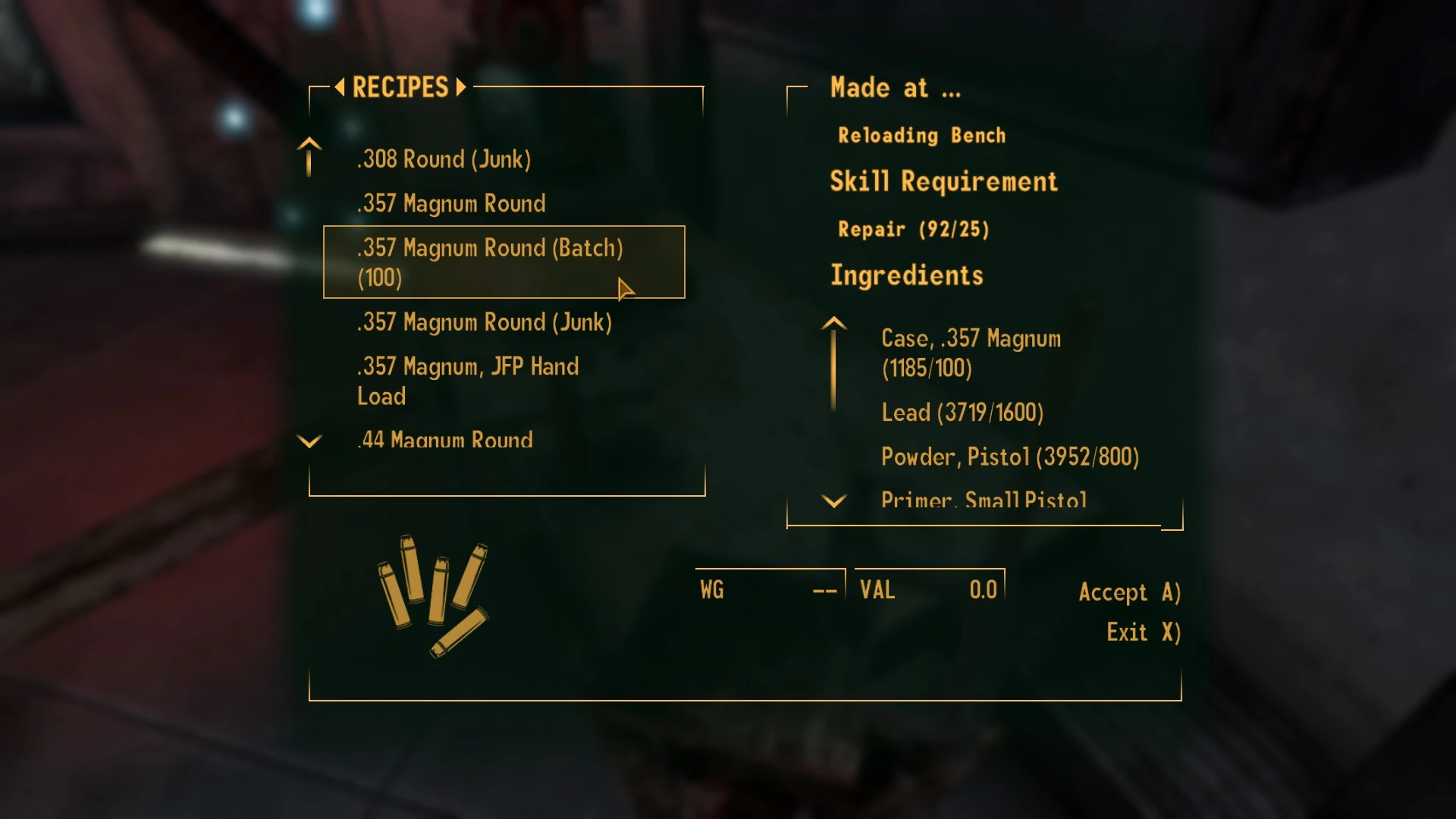 Batch Ammo Recipes at Fallout New Vegas - mods and community