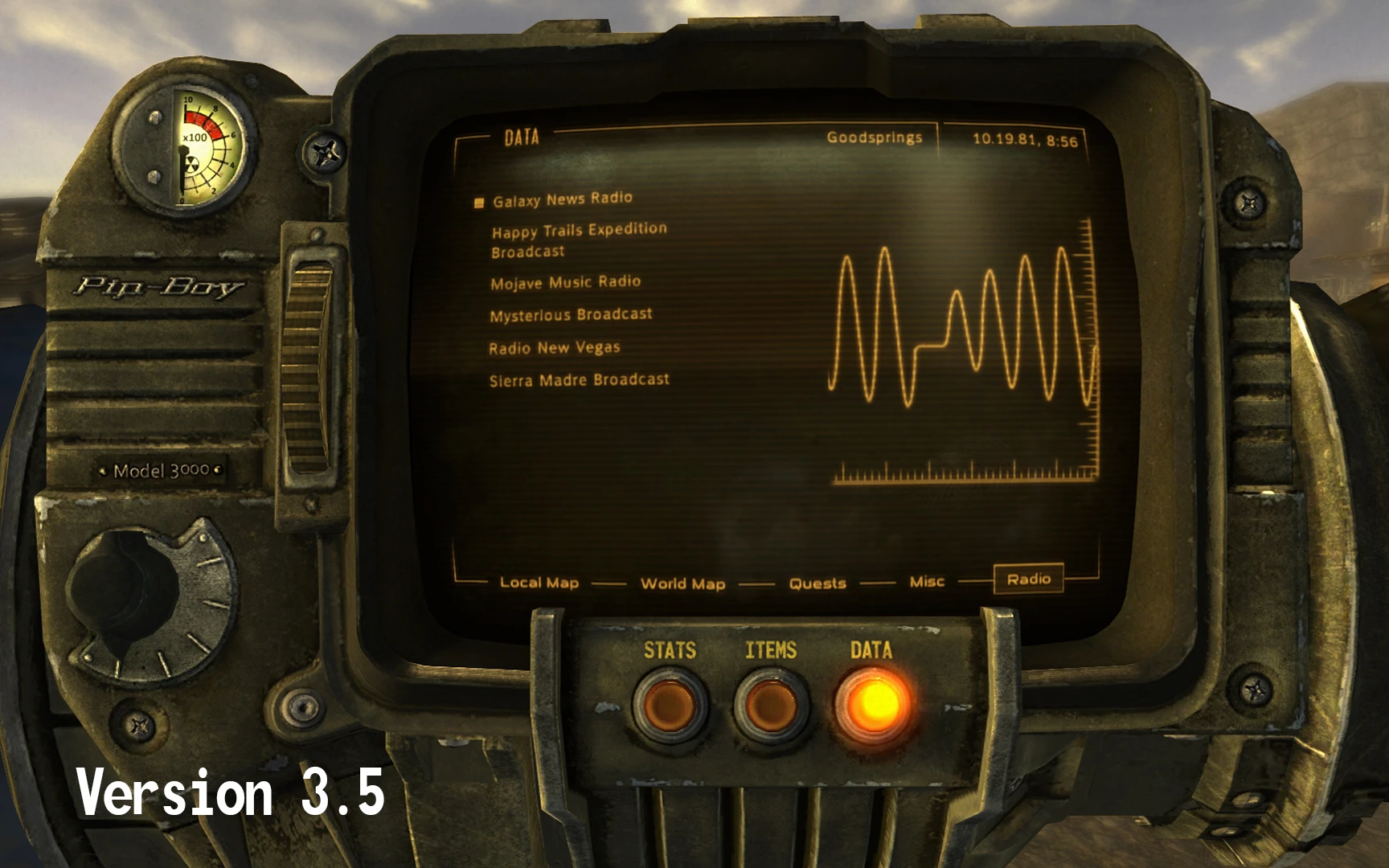 PipBoy 3000 HD Retexture at Fallout New Vegas - mods and community