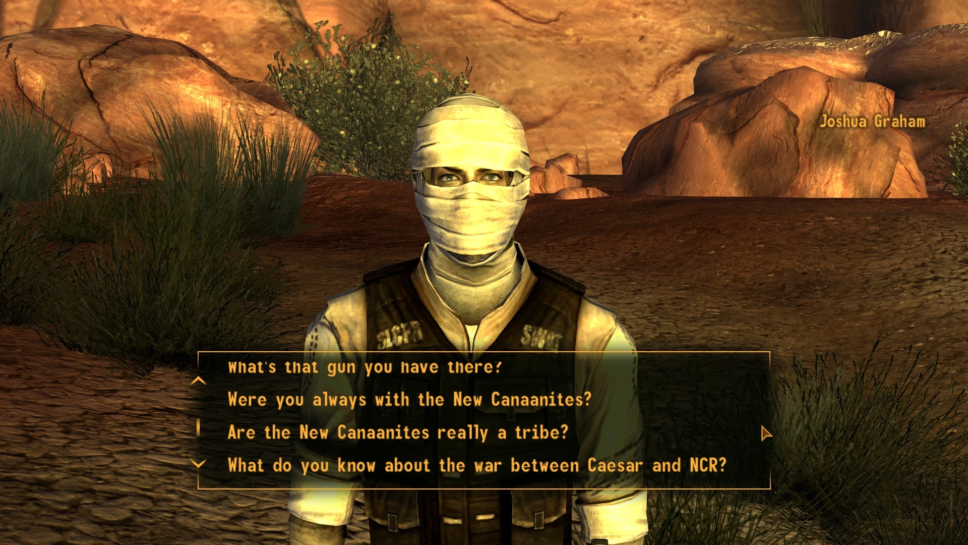 Joshua Graham - Fully-Voiced Companion at Fallout New Vegas - mods and
