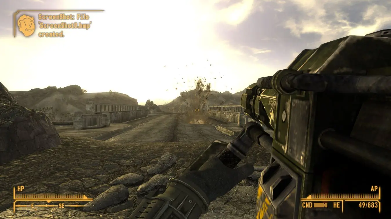 grenade machine gun fallout new vegas