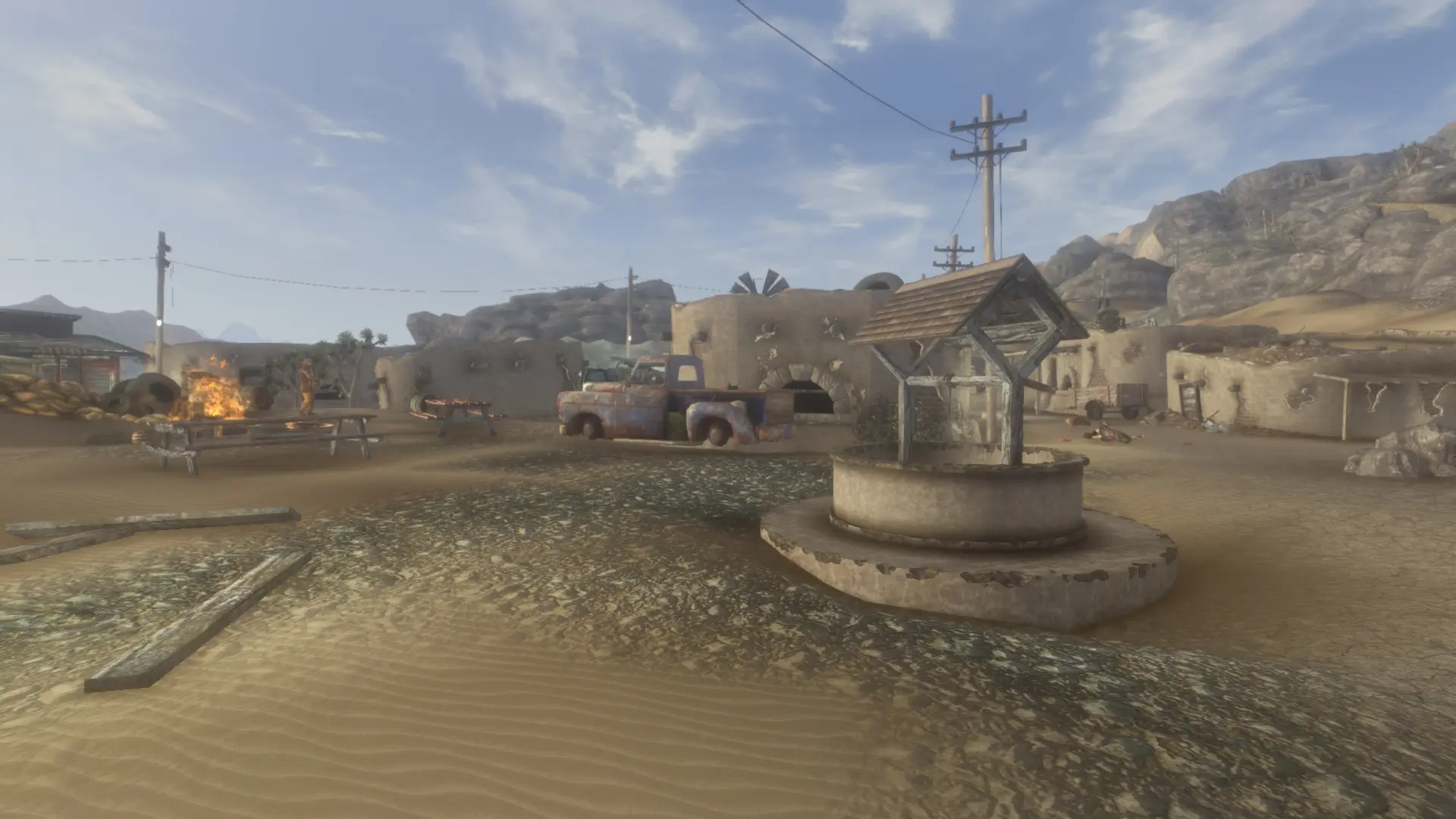 Classic Adobe Buildings in Mojave at Fallout New Vegas - mods and community