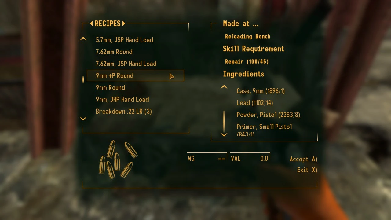 9mm ammo fallout new vegas