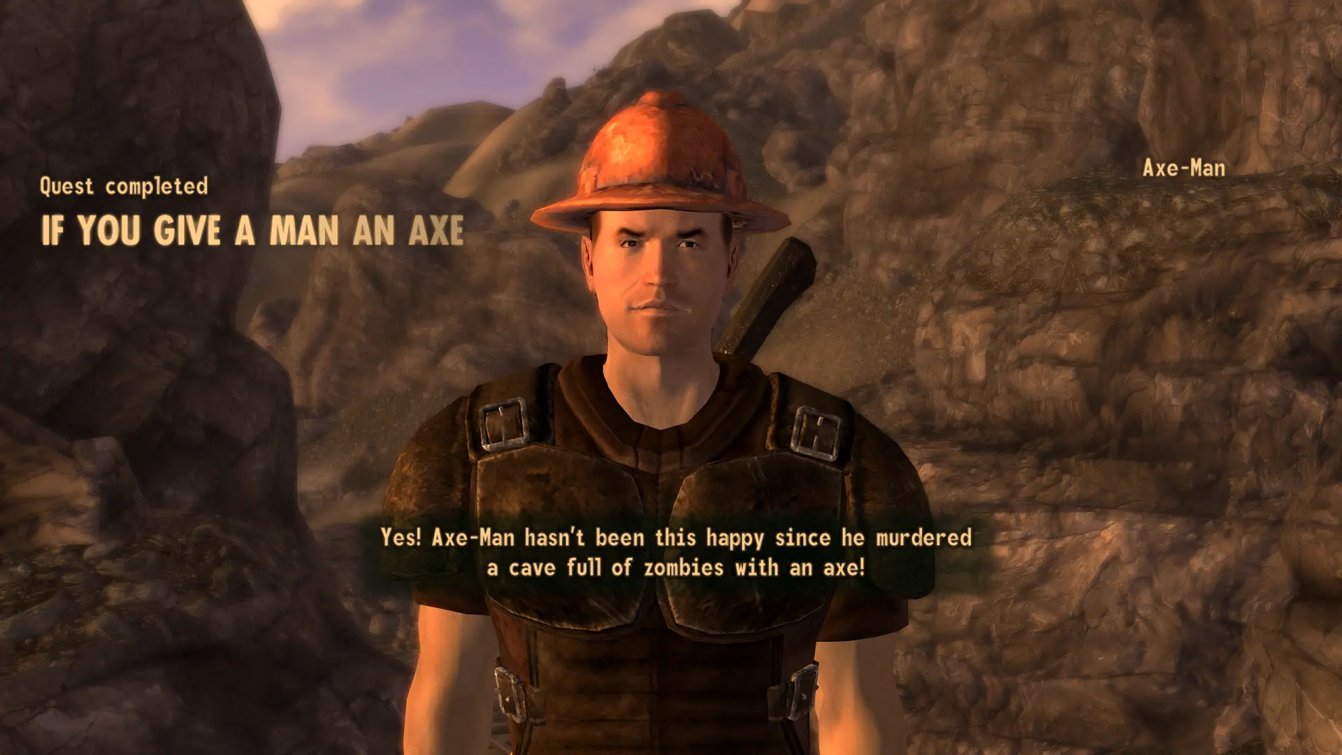 The Axe Man At Fallout New Vegas - Mods And Community