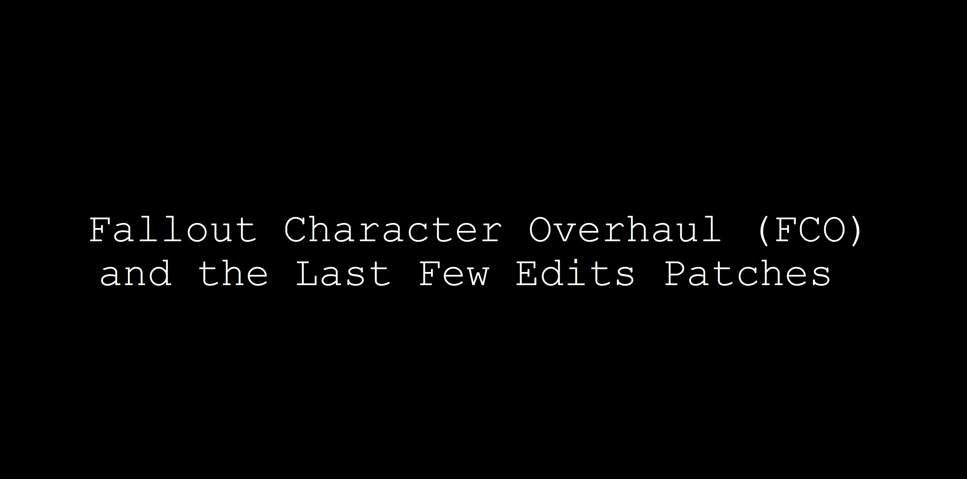 fallout new vegas character overhaul mod no eyebrows fallout new vegas character overhaul mod no eyebrows