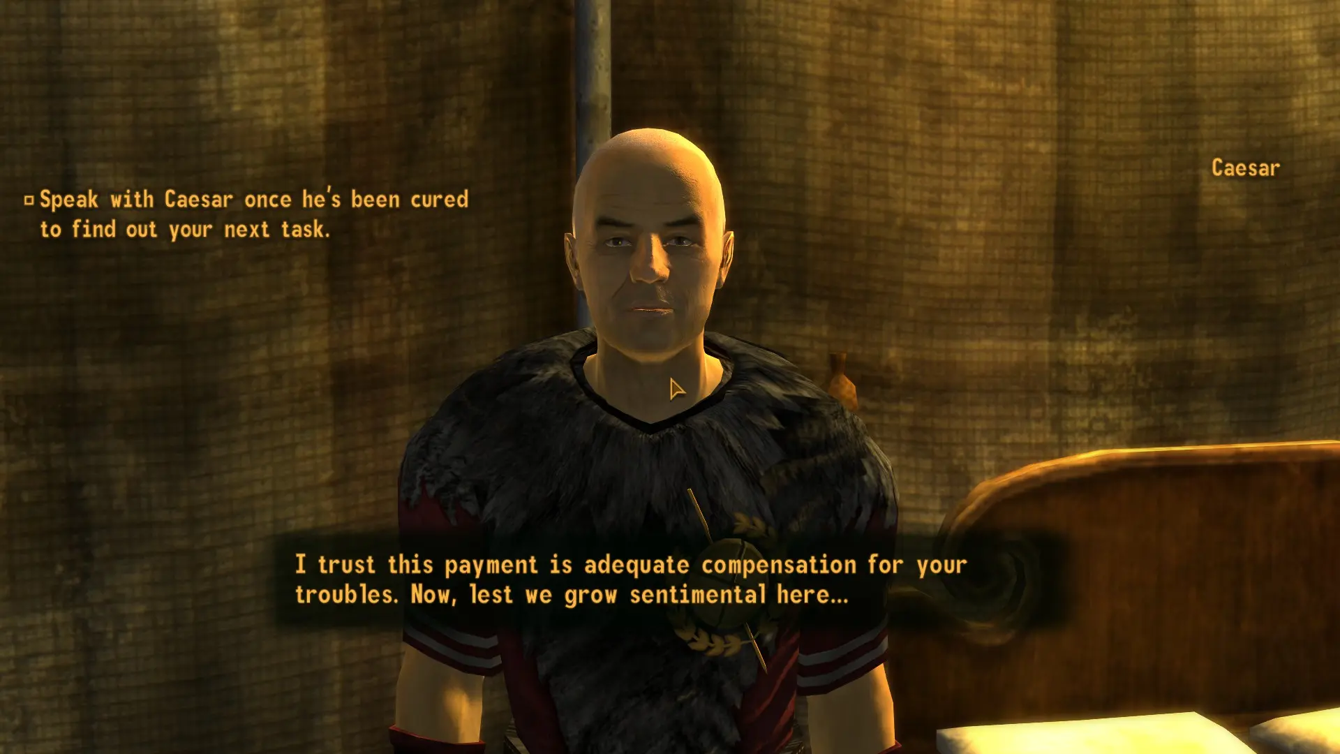 Caesar rewards the Courier appropriately at Fallout New Vegas - mods ...