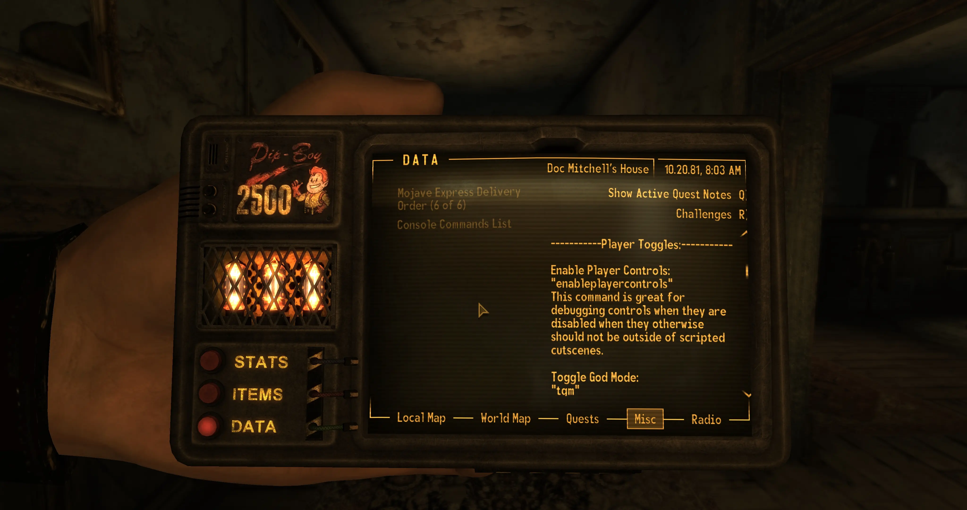 Automatic Console Commands List At Fallout New Vegas Mods And Community   81141 1684120529 855733277 