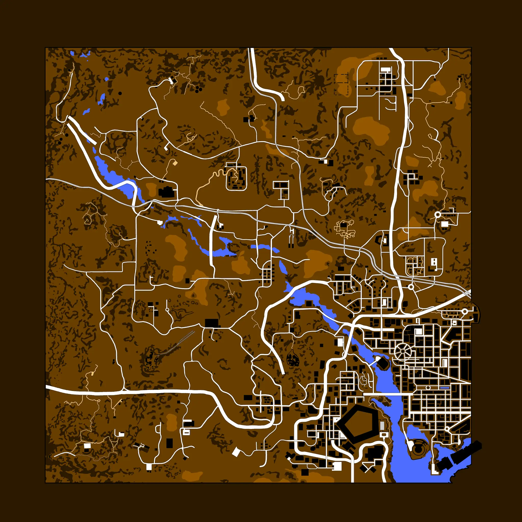 New World Map Texture For Tale Of Two Wastelands At Fallout New Vegas ...