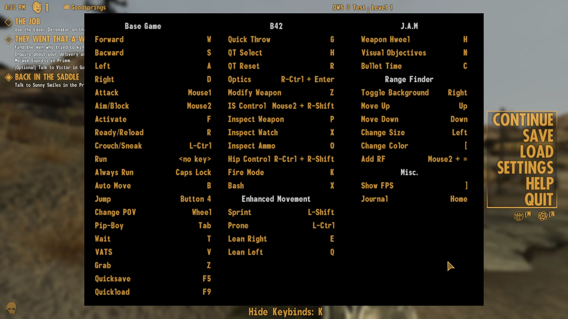 Keybind Quick Display at Fallout New Vegas - mods and community