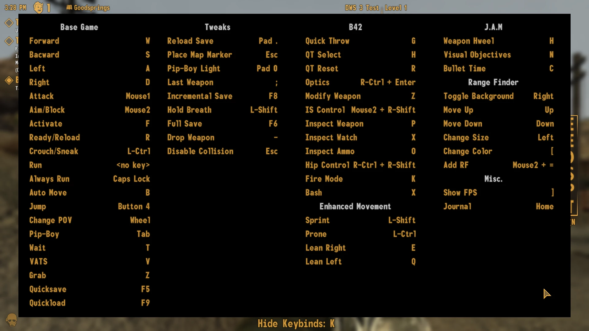 Keybind Quick Display at Fallout New Vegas - mods and community