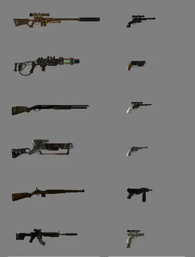 weapons fallout new vegas