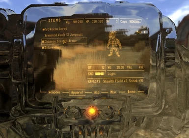 fallout new vegas chinese stealth armor location