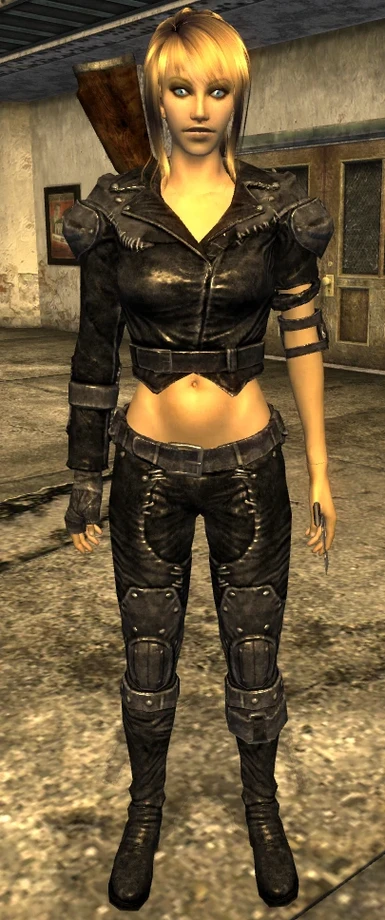 Classic Black Leather Armor Male and Female at Fallout New Vegas - mods