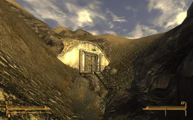 entrance in the wasteland