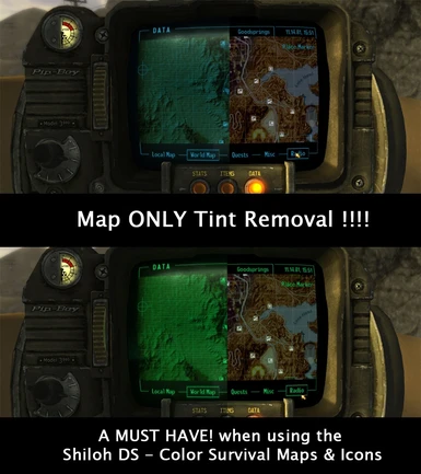 World Map Tint Removal