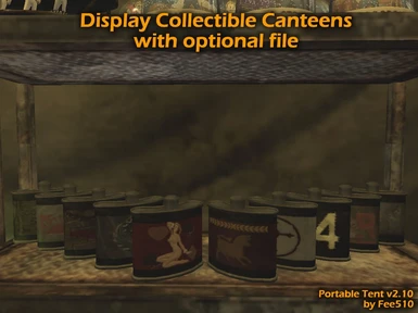 Display Collectible Canteens