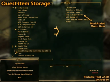 Quest Item Storage