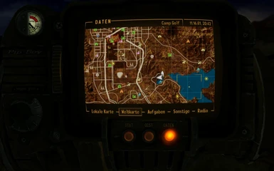 Colored Map and Shiloh DS Clean Pipboy Screen and Custom Icon Pack 3
